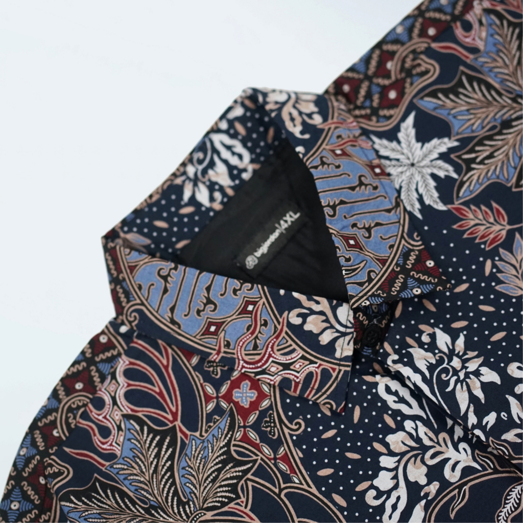 D'AMORE - KEMEJA BATIK PENDEK pria ukuran jumbo 4XL 5XL 6XL 7XL 8XL Kemeja Batik Premium