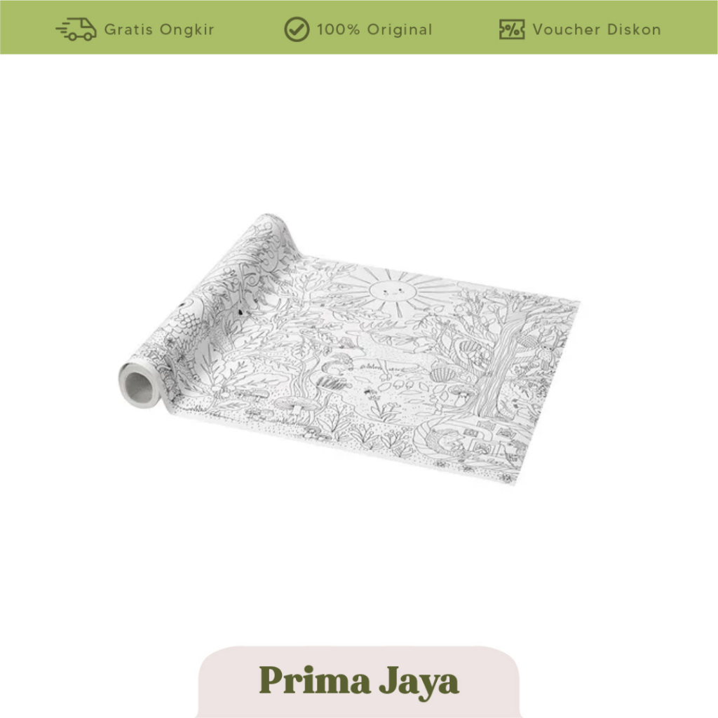

BEST SELLING IKEA SKOGSDUVA Rol kertas mewarnai, hutan ajaib, 10 m