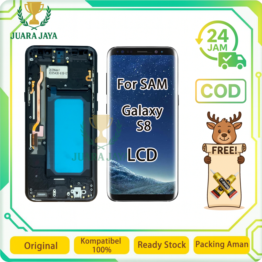 LCD FOR SAM GALAXY S8 PLUS / S8  UNIVERSAL FULLSET Touchscreen LCD HP OG TOUCHSCREEN