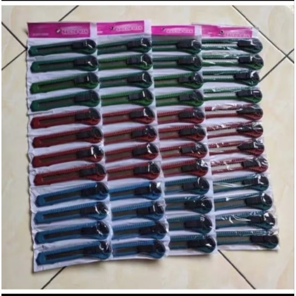 

pisau cutter sailorman/ pisau cutter super tajam isi 12