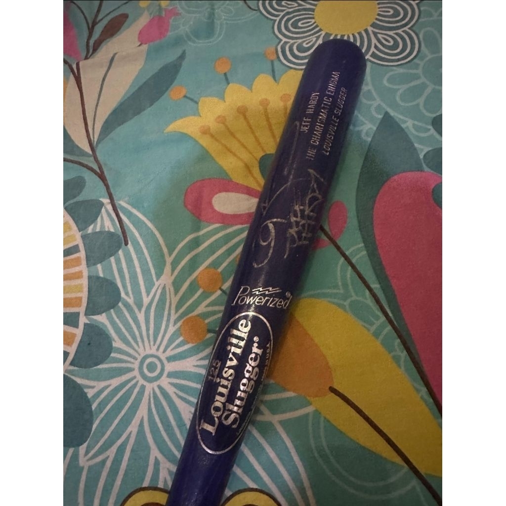 WWE AEW TNA TONGKAT STICK BASEBALL TANDA TANGAN JEFF HARDY