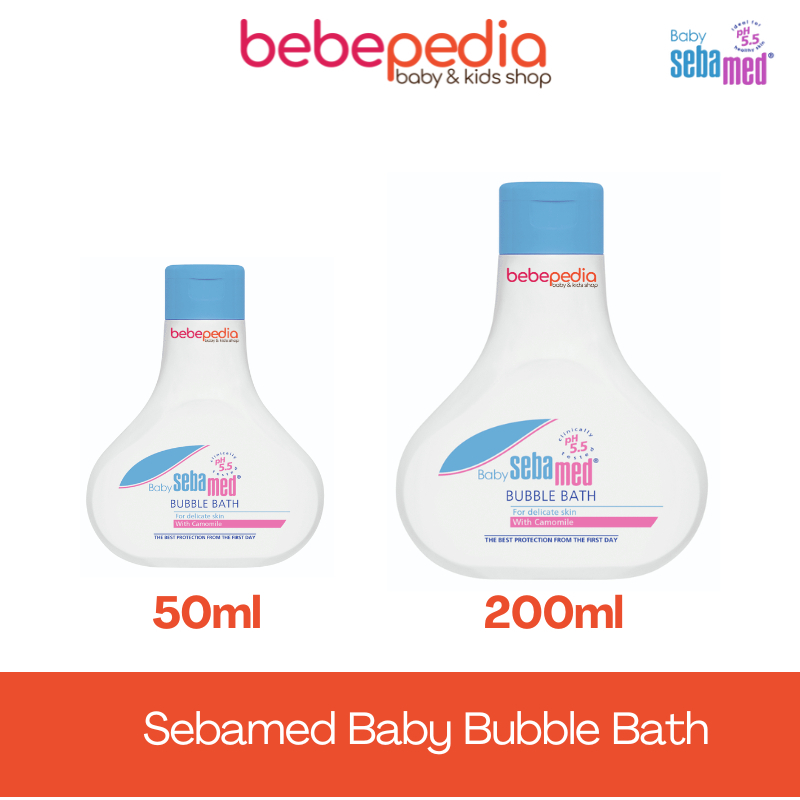 Sebamed Baby Bubble Bath 200ml 50ml |Sabun Mandi Bayi kulit sensitive | Sabun Bayi Sebamed