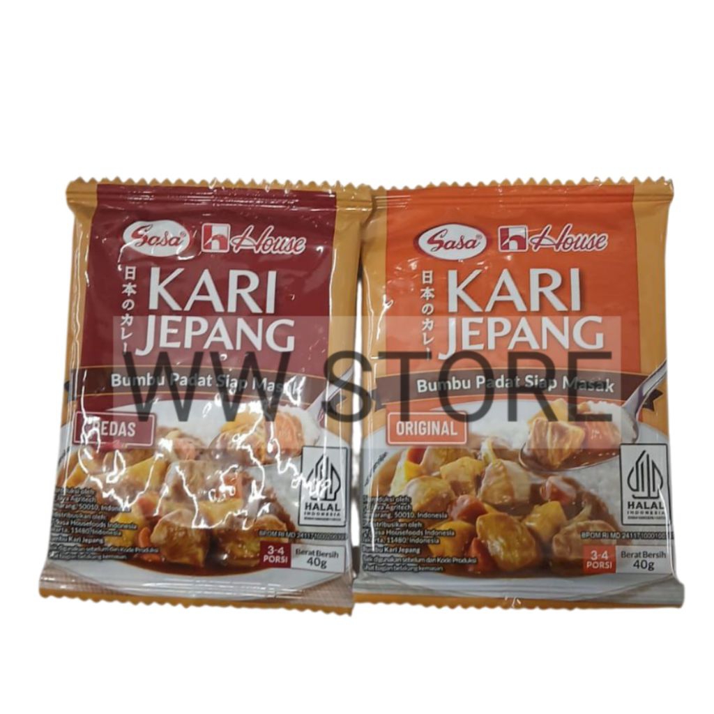 

Bumbu Kari Jepang Padat Siap Masak rasa asli pedas halal MUI Sasa Japan House ORIGINAL SPICY Curry Seasoning 40g