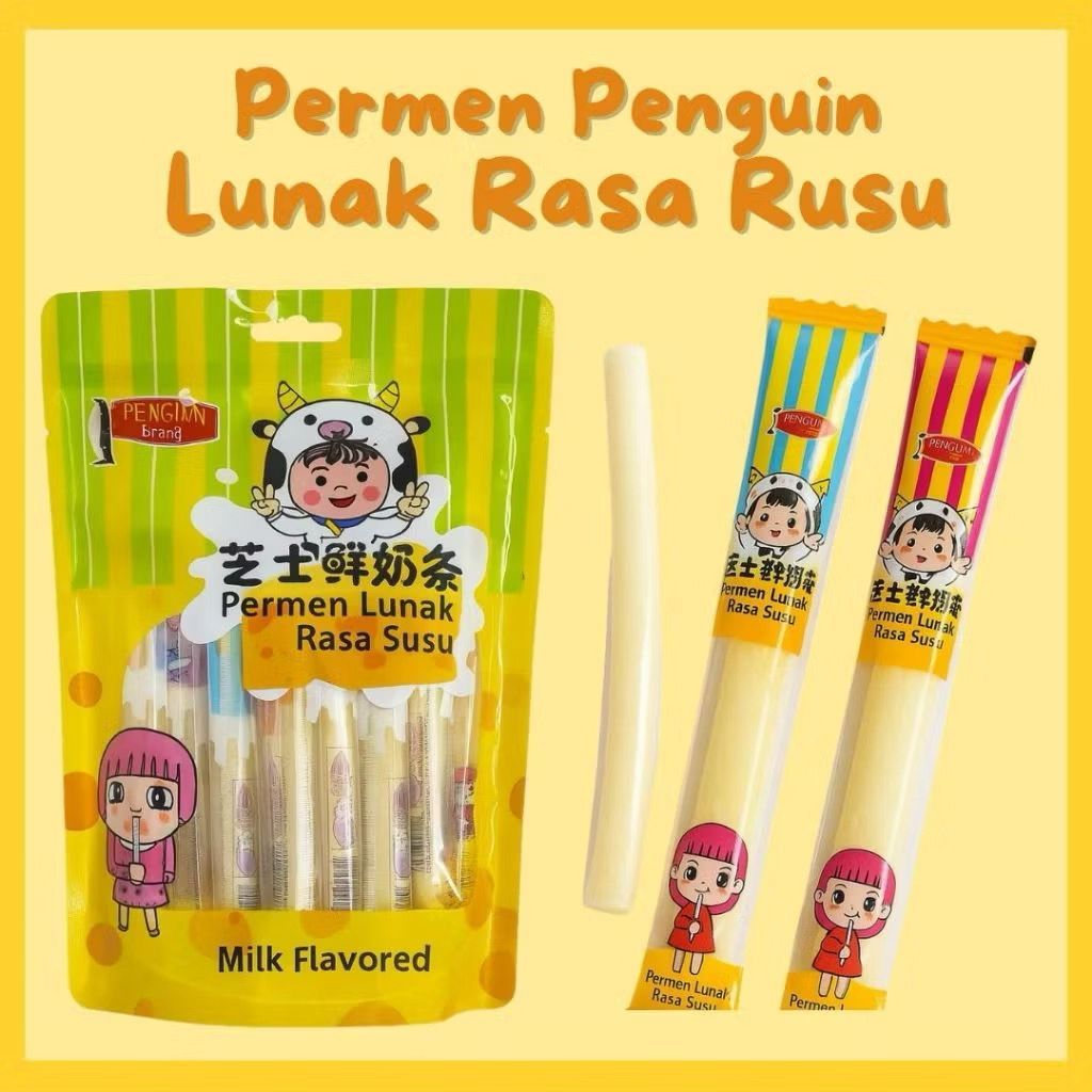 

[BPOM] Permen Lunak Susu Permen Viral 240g Isi 12 Stik Permen Stik Susu Viral HALAL