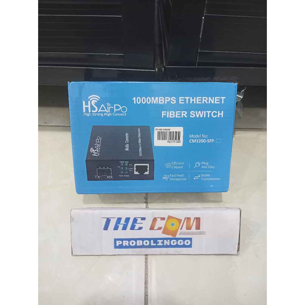 HSAIRPO CM1200 SFP GIGABITE HTB MEDIA CONVERTER 1000MBPS | HTB HSAIRPO CM1200 GIGABIT + SLOT SFP