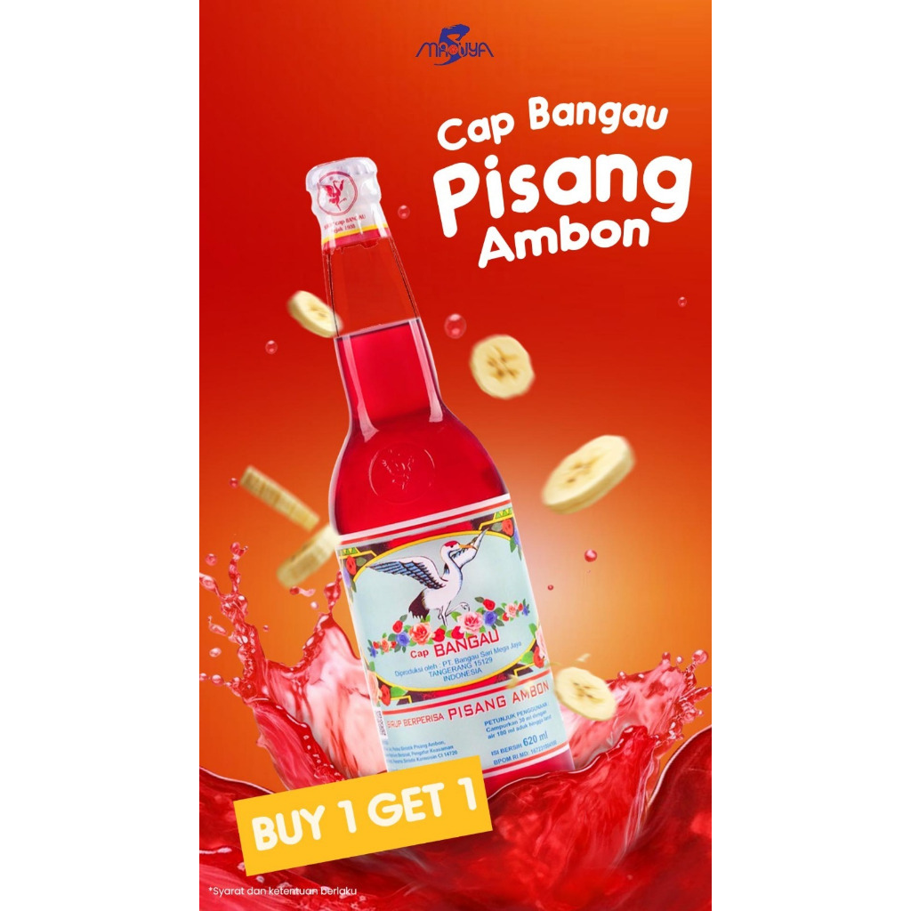 

PROMO SYRUP BANGAU PISANG AMBON 620ML "BUY1 GET1" - R606