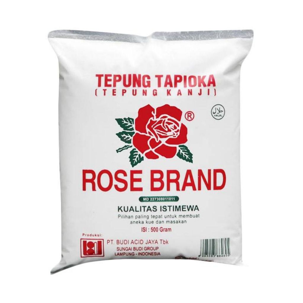 

TEPUNG Tapioka Rose Brand / 500 gram (2 pcs)