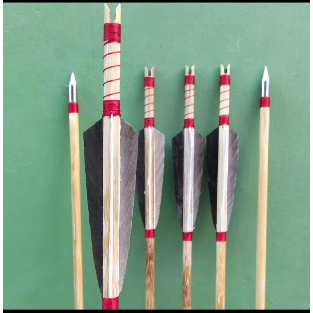 arrow bambu petung grade A fast shooting HBA tradisional horsebow efg busur panah fiber