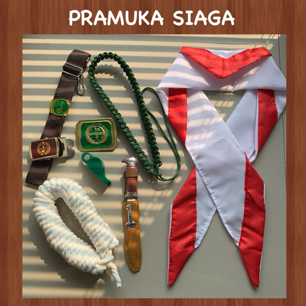 1 Set Perlengkapan Atribut Pramuka Siaga | Alat Pramuka Siaga SD