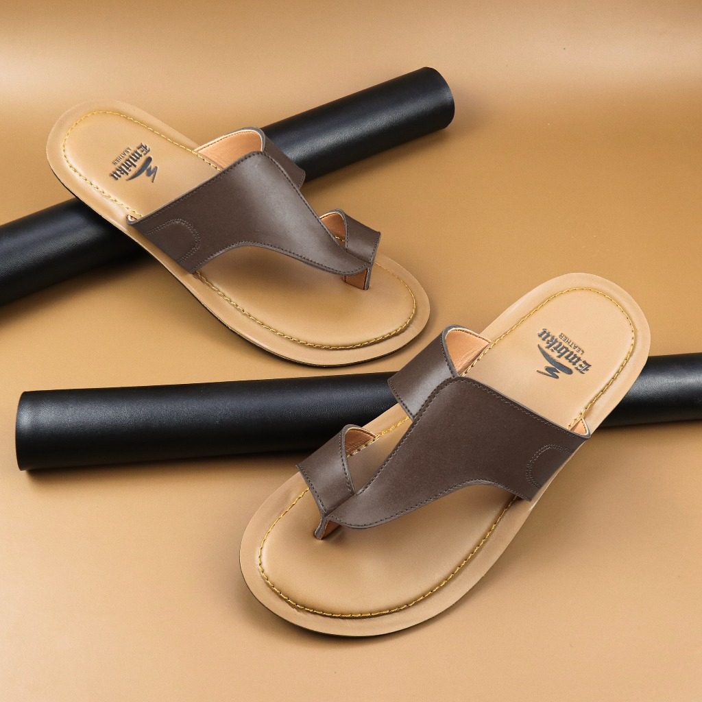 Sandal Jepit Pria Kulit | Sandal Kulit Pria Asli Garut | Sandal Kulit Sapi Asli Garut | Embiku Leath