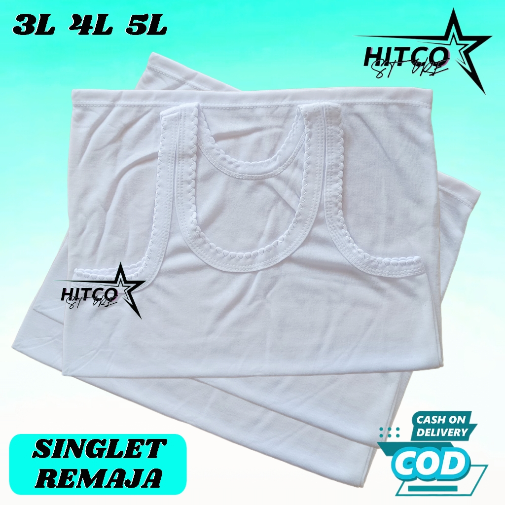 6 Pcs Kaos Dalam Anak Remaja Bahan Katun Singlet Remaja 6-12 Tahun Tangtop