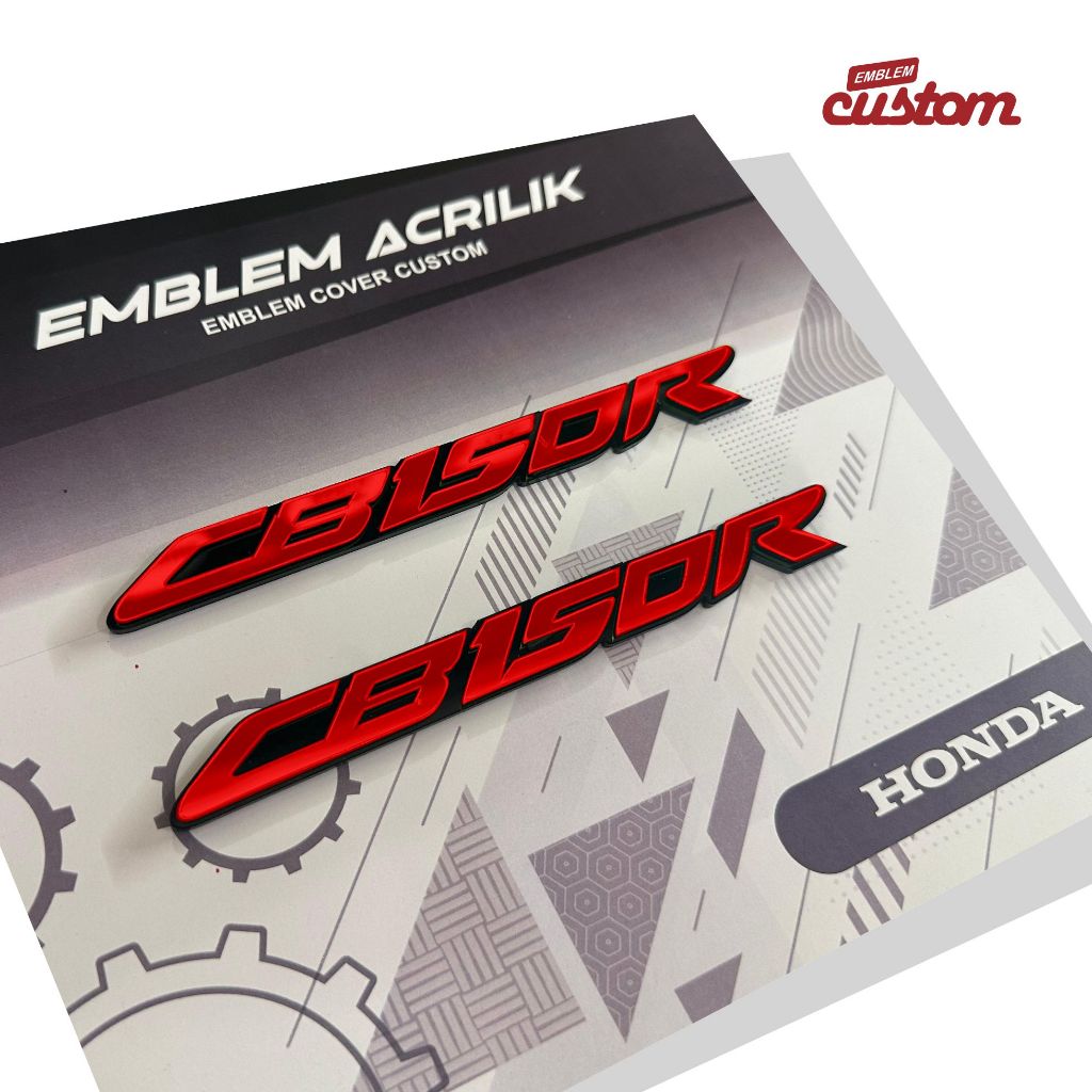 Emblem Akrilik CB150R 3D Custom | Logo Body Motor Honda CB 150R