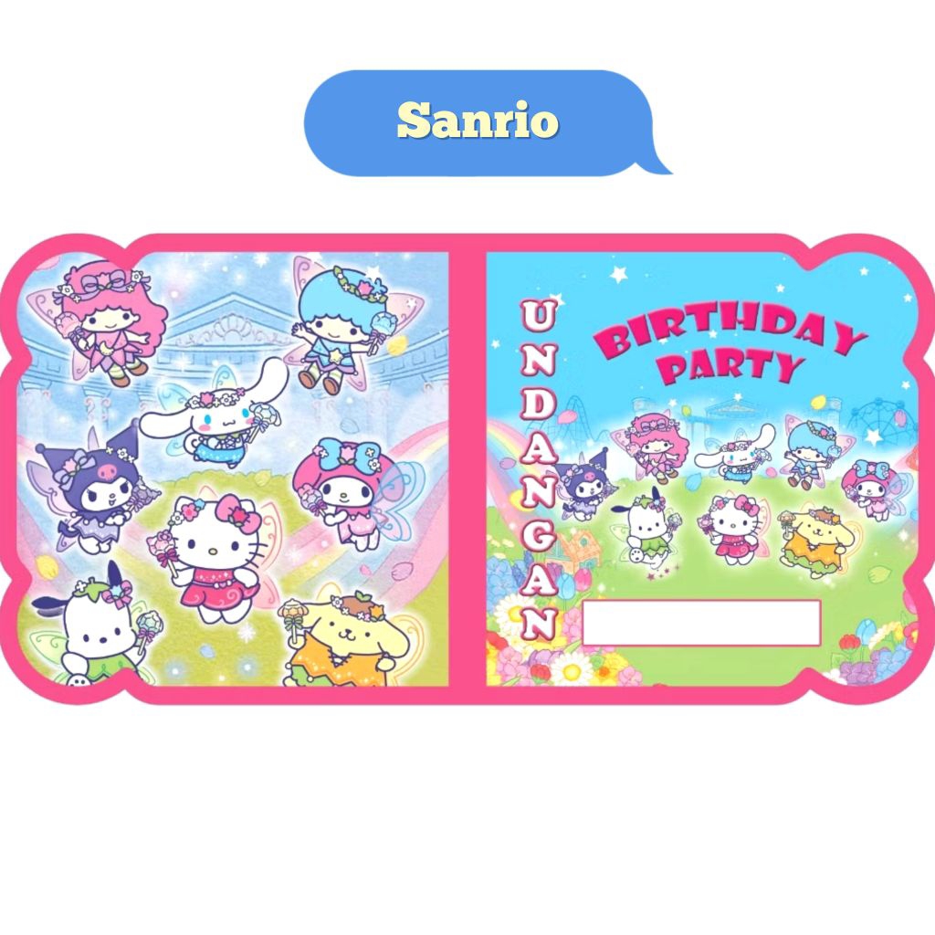 Kartu Undangan Ulang Tahun Isi 10 Pcs / Kartu Undangan Ulang Tahun Anak Isi 10Pcs / Undangan Ulang T