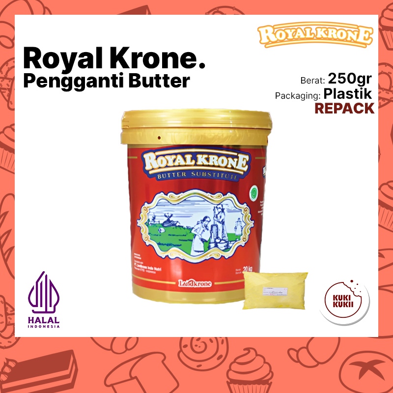 

ROYAL KRONE SALTED Butter Substitute REPACK 250gr | Royal Krone Pengganti Mentega 250 gram