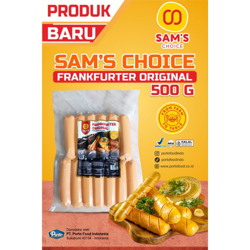 

Sosis Sam's Choice Frankfurter 500 gr