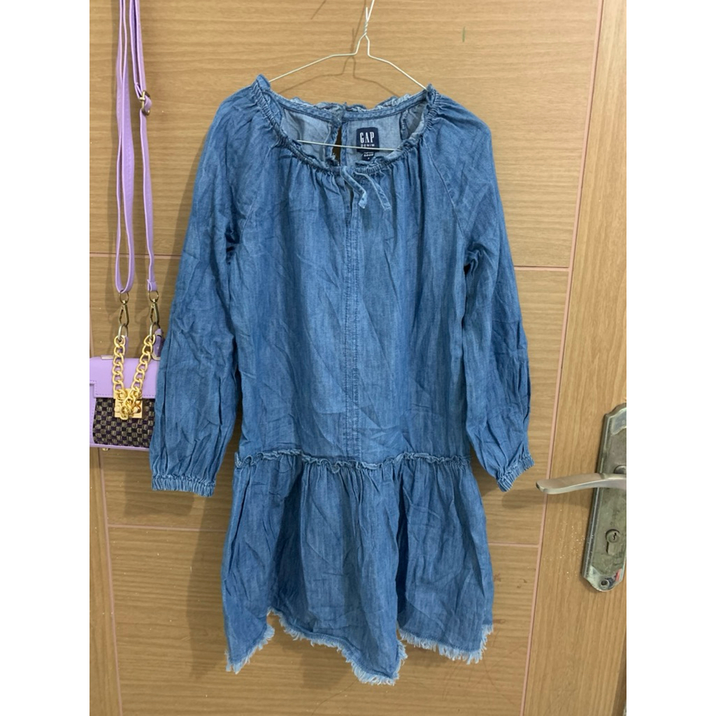 8-12 (Y) Dress GAP Denim Anak Perempuan
