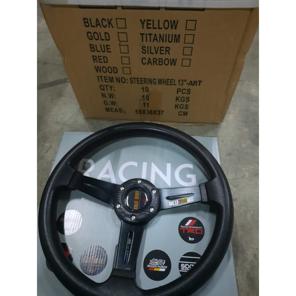 Stir Racing 13 Inch RALLIART Style – Steering Wheel Universal Sport