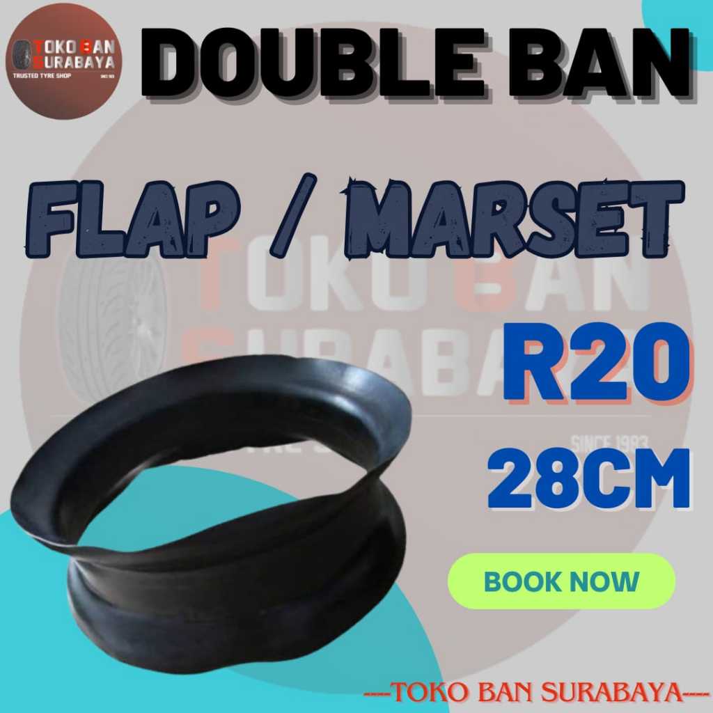 Flap marset lidah ban perut ban 20R DB 20 R R20 Double Ban DoubleBan lebar 20cm