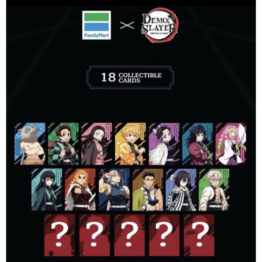 { TERMURAH } DEMON SLAYER X FAMILY MART || CARD DEMON SLAYER || CARD || SELECTED CARD || FAMILY MART