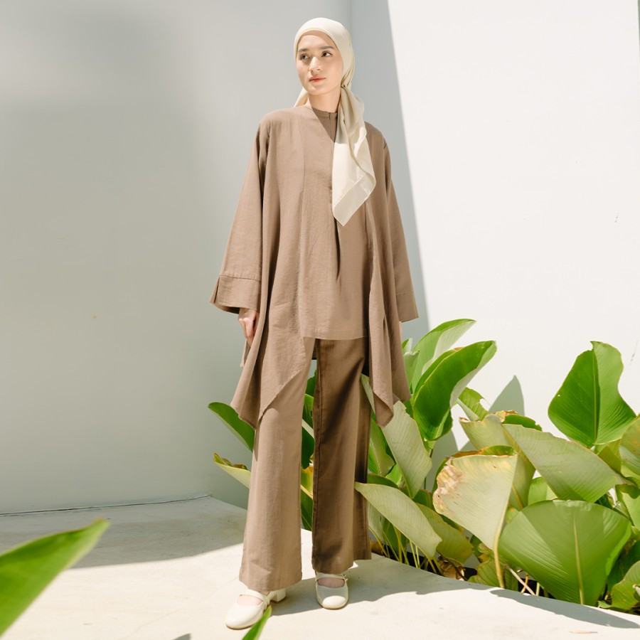 Hijabi Hagia Overall / Dress Overall Linen Premium
