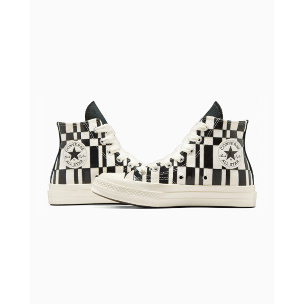 Preloved Sepatu Converse Chuck 70s Hi - Egret/Black/Egret ORI