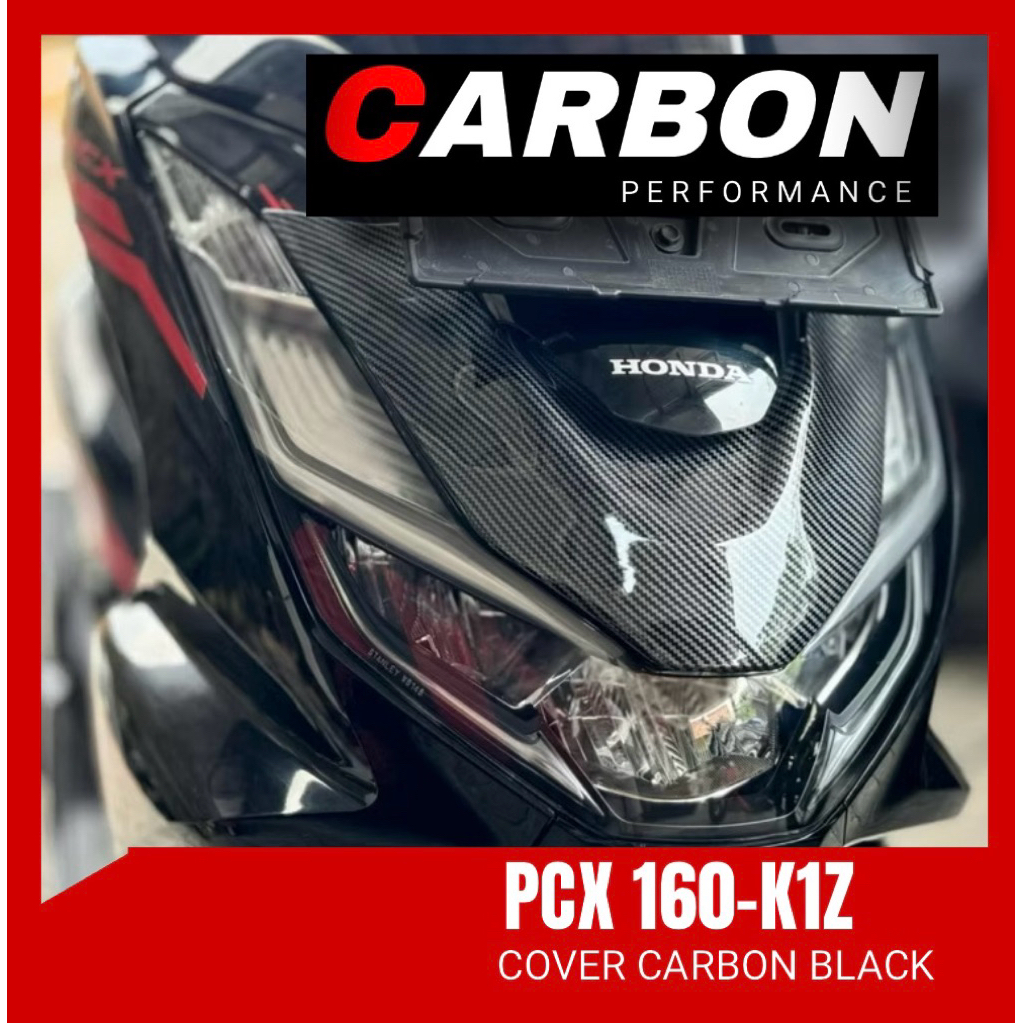 COVER DASI PCX 160 CARBON GLOSY ▪️Cover dasi pcx 160 carbon KIPS racing dasi depan pcx 160 carbon va