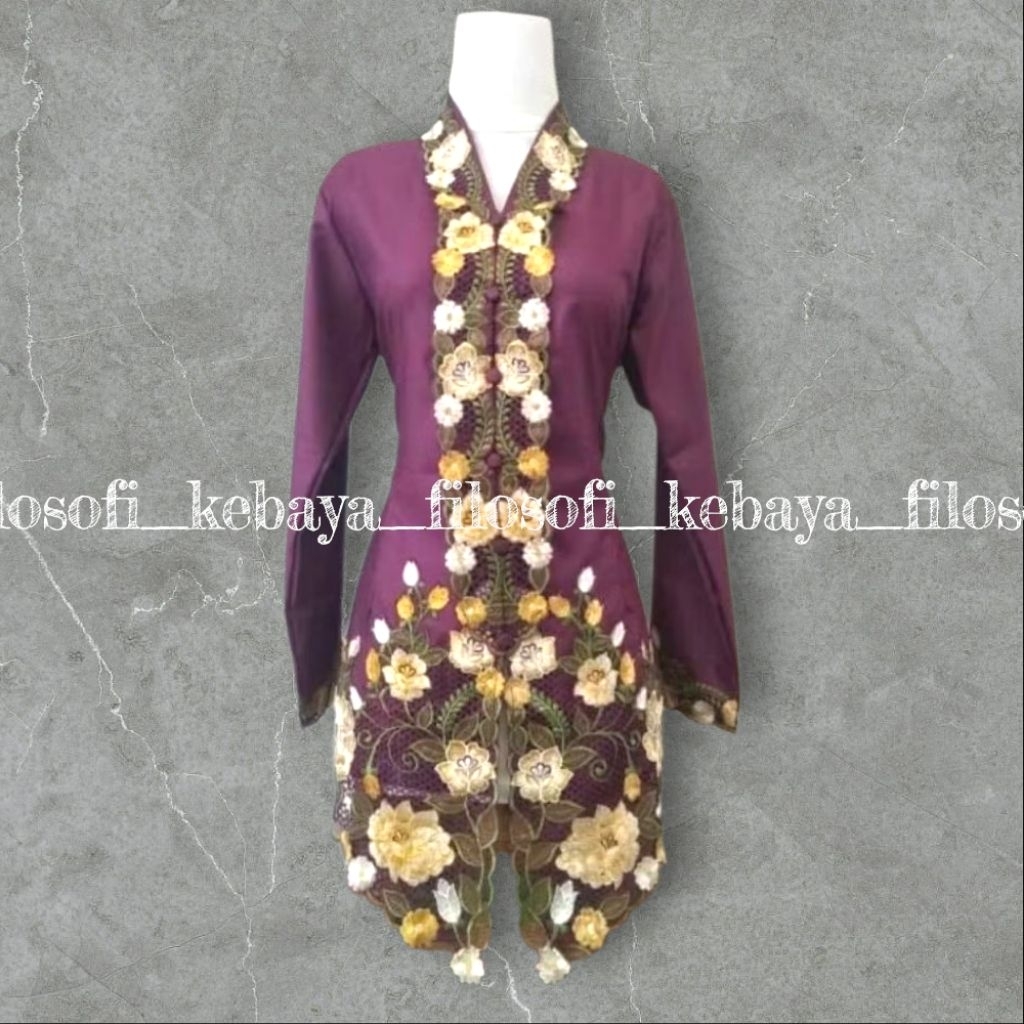 ATASAN KEBAYA ENCIM BETAWI DEWASA LENGAN PANJANG / KEBAYA ENCIM BAHAN KATUN BORDIR PREMIUM / KEBAYA 