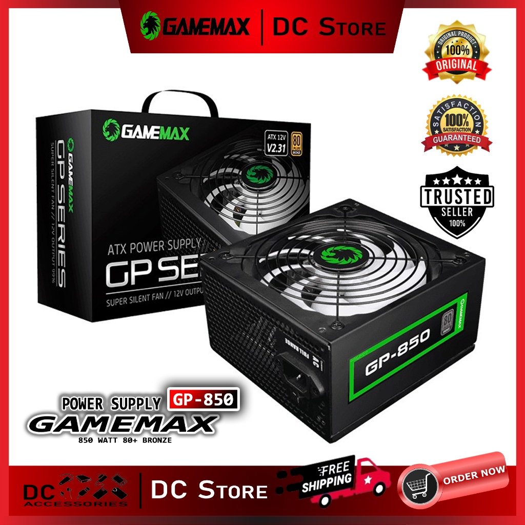 Power Supply GAMEMAX GP850 80 Plus Bronze ATX PSU 80+