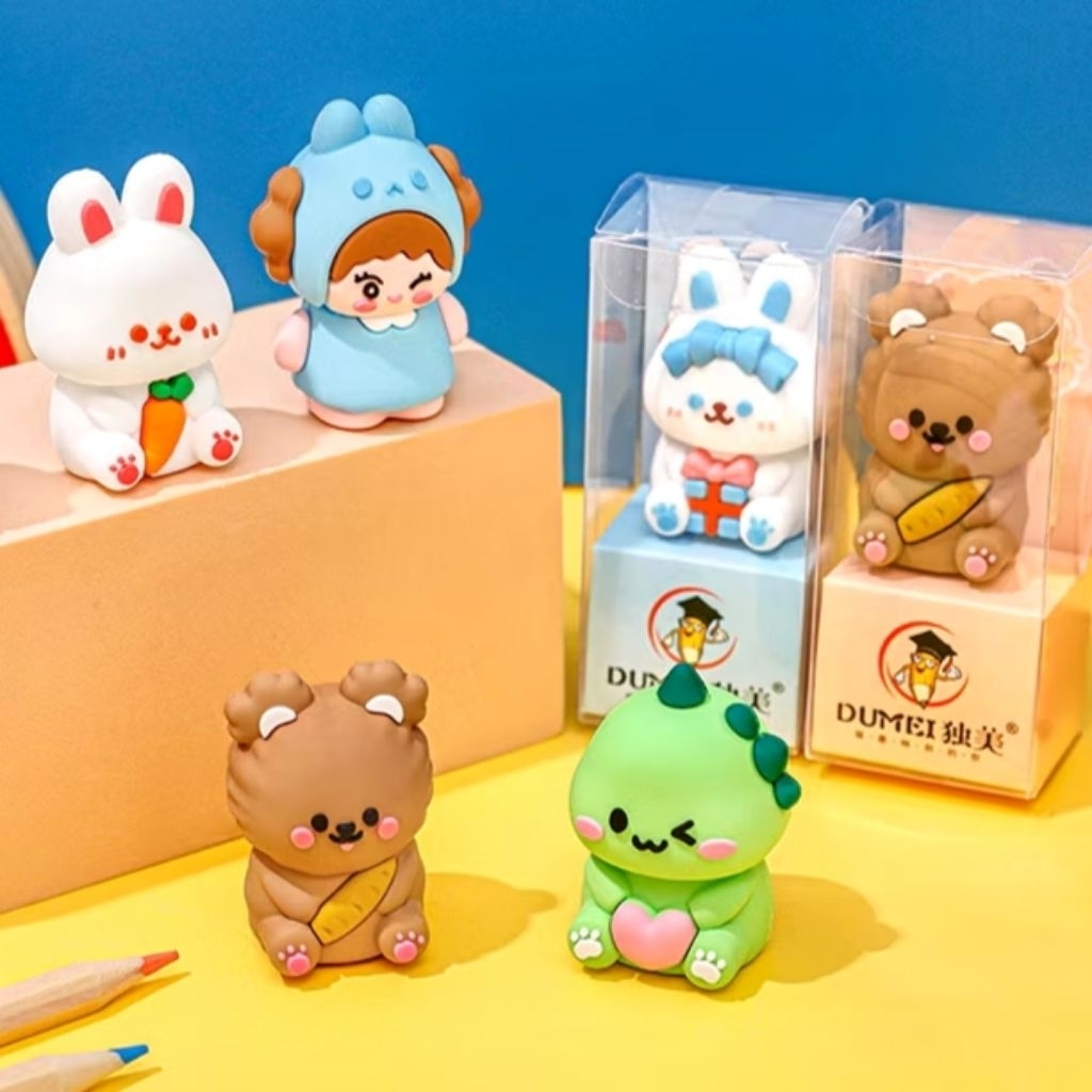 

Rautan Dumei Karet Tahan Banting Karakter Lucu dan Unik| Orotan Sharpener Lucu Oneeka