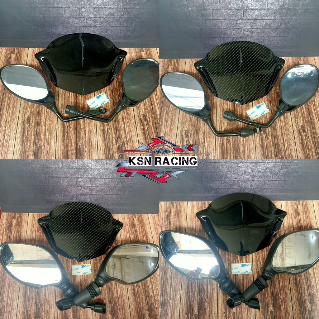 Visor beat karbu lama visor variasi honda beat karbu sett spion x1 dan spion click