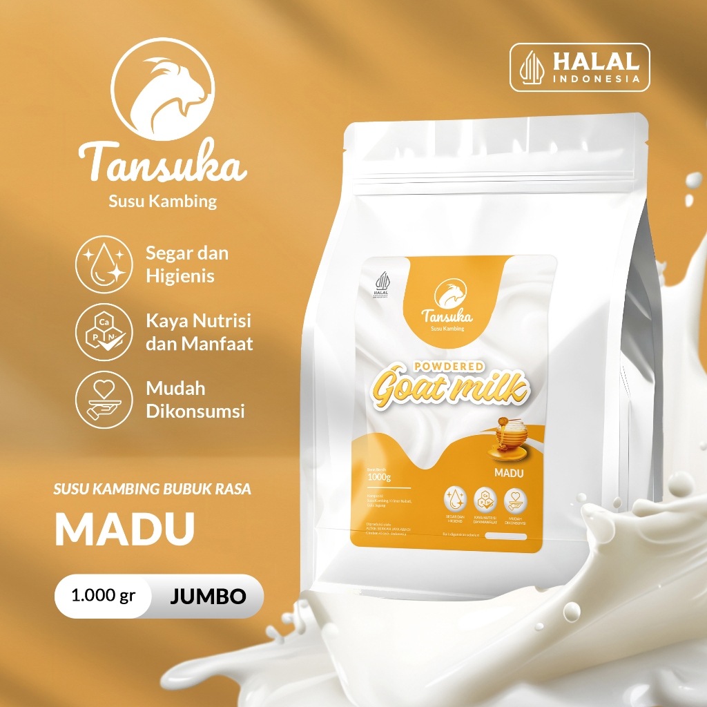 

Tansuka Susu Kambing Etawa Jumbo 1000g Rasa Madu