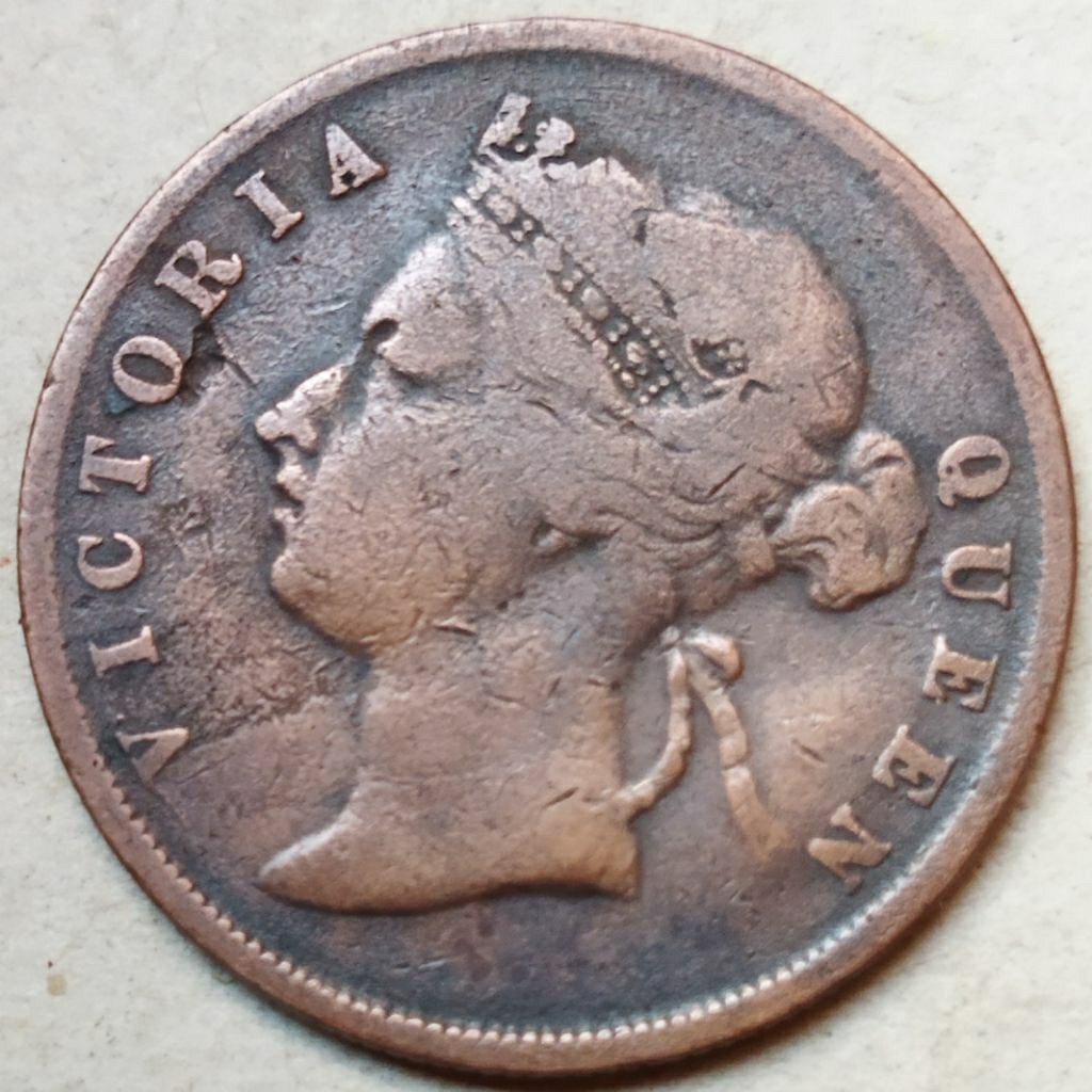 Koin one cent 1901 Straits settlement