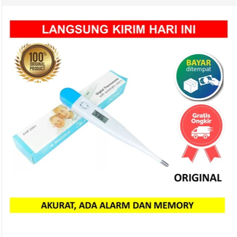 Alat Thermometer Thermo Termometer Termo Digital Suhu Badan XHF2001 XHF 2001 XHF-2001 Pengukur Suhu