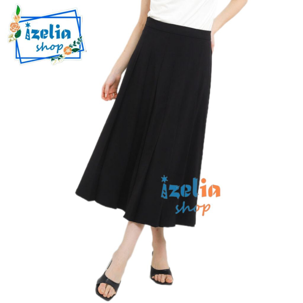 Rok Span Hitam Model A Seragam Ospek/Kuliah/Magang/Kerja