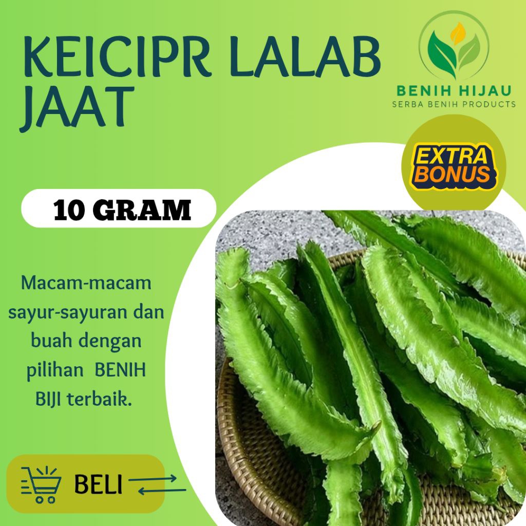 benih kecipir lalap 10 gram benih biji