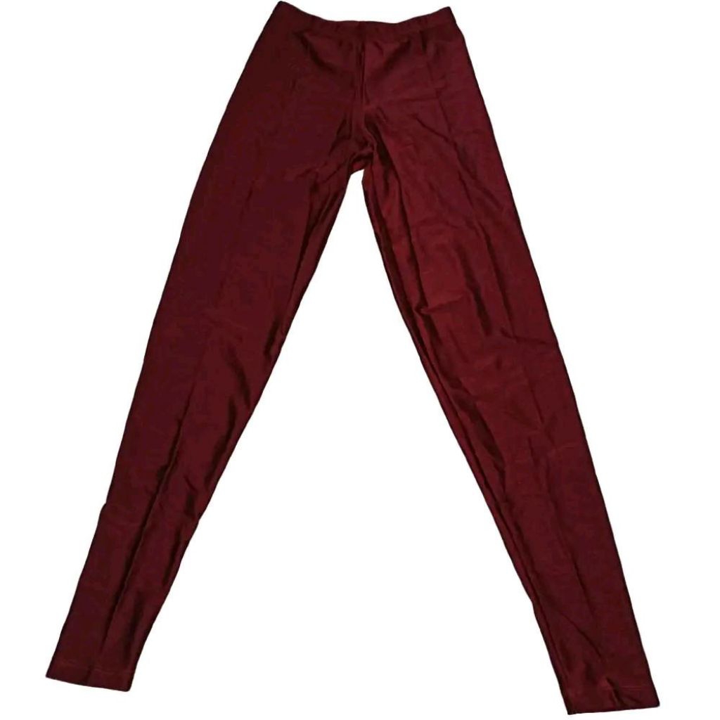 Legging Lycra Stretch Shinny Lykers & Lyra Merah Maroon