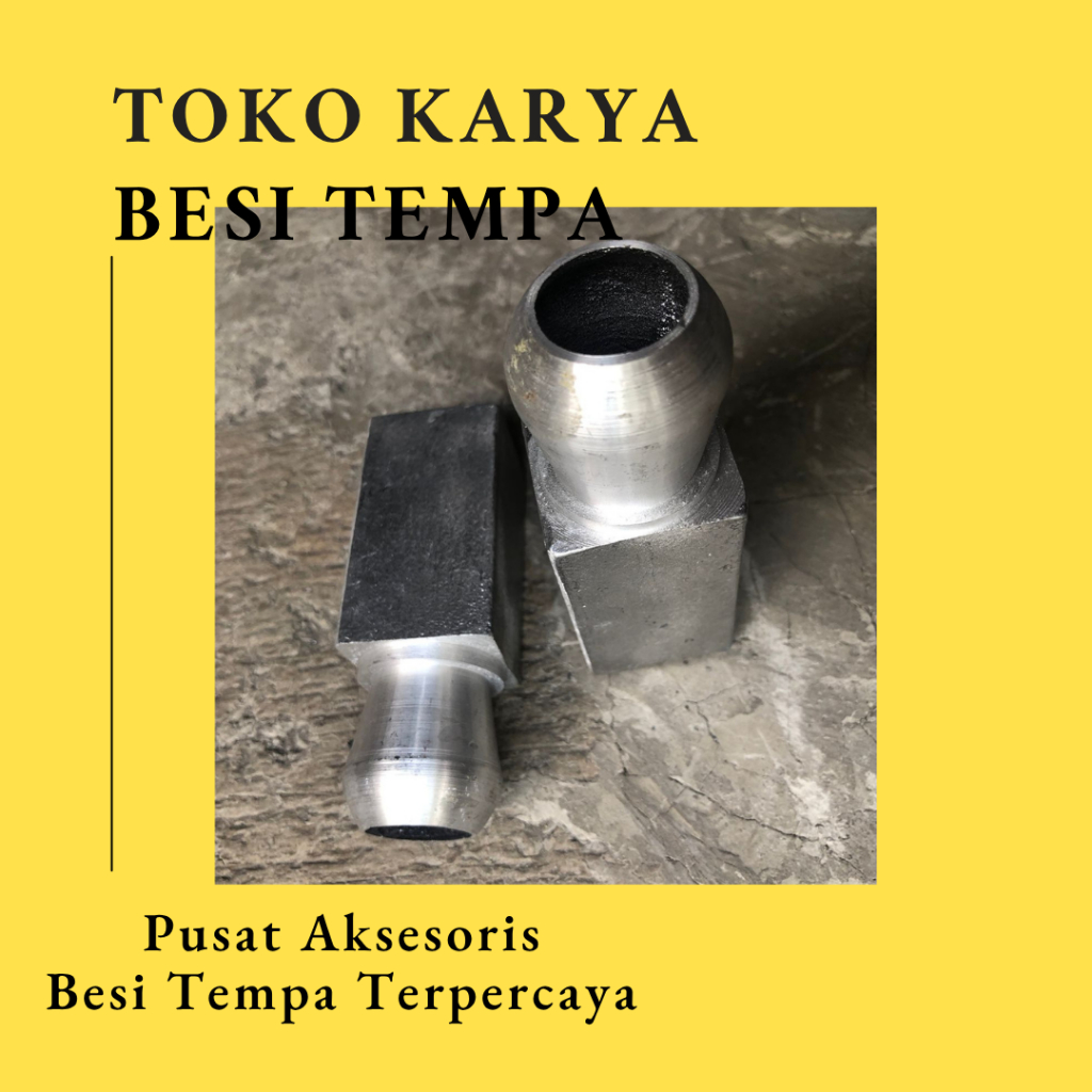 Ornamen Pagar Besi Lampion Kaki Holo 35 mm / Ornamen Pagar Besi Aksesoris Lampion / Ornamen Lampion 