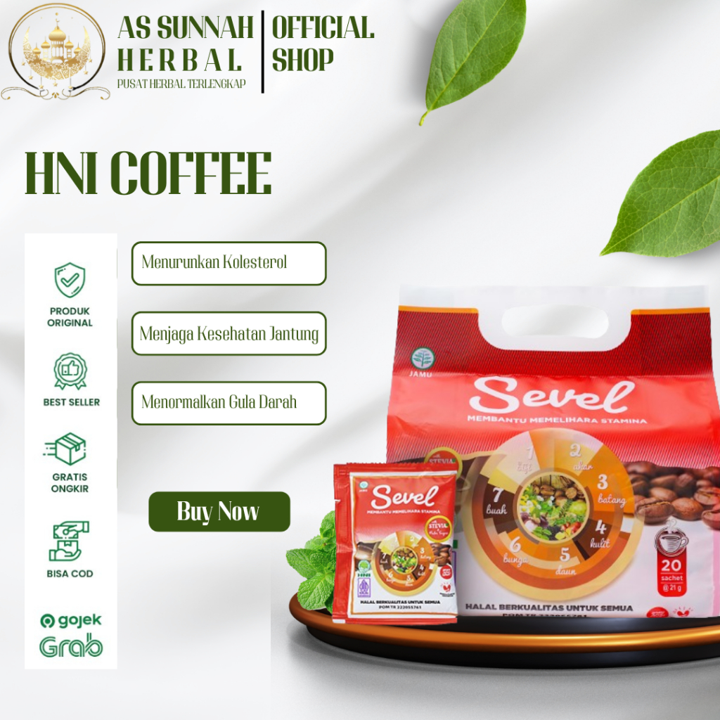 

Kopi Sevel 7 Elemen HNI HPAI, Kopi Sevel Premium, HNI COFFEE SEVEL