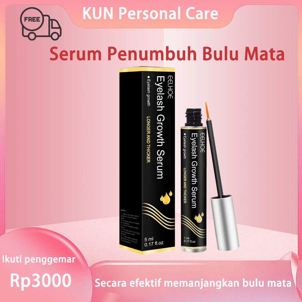 EELHOE Serum Penumbuh Bulu Mata 5ml Serum Bulu Mata Serum Penebal Bulu Mata Serum Pelentik Bulu Mata