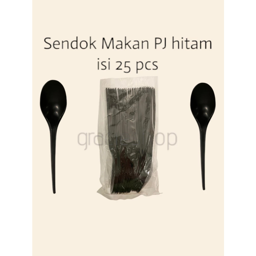 Sendok Plastik / Sendok Garpu Plastik / Sendok Hitam / Sendok Putih / Garpu Plastik / Garpu Putih