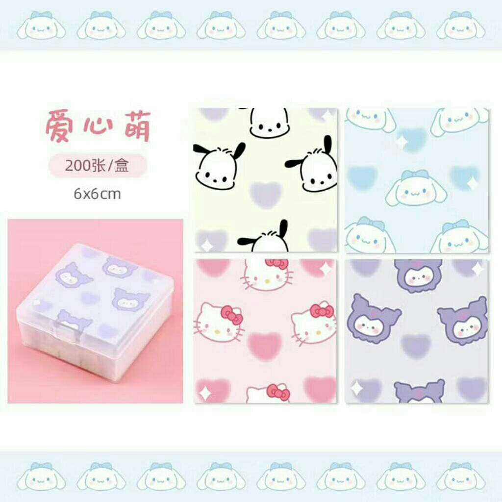 

Sticky notes 200 lembar sticky notes sanrio lucu memo tempel