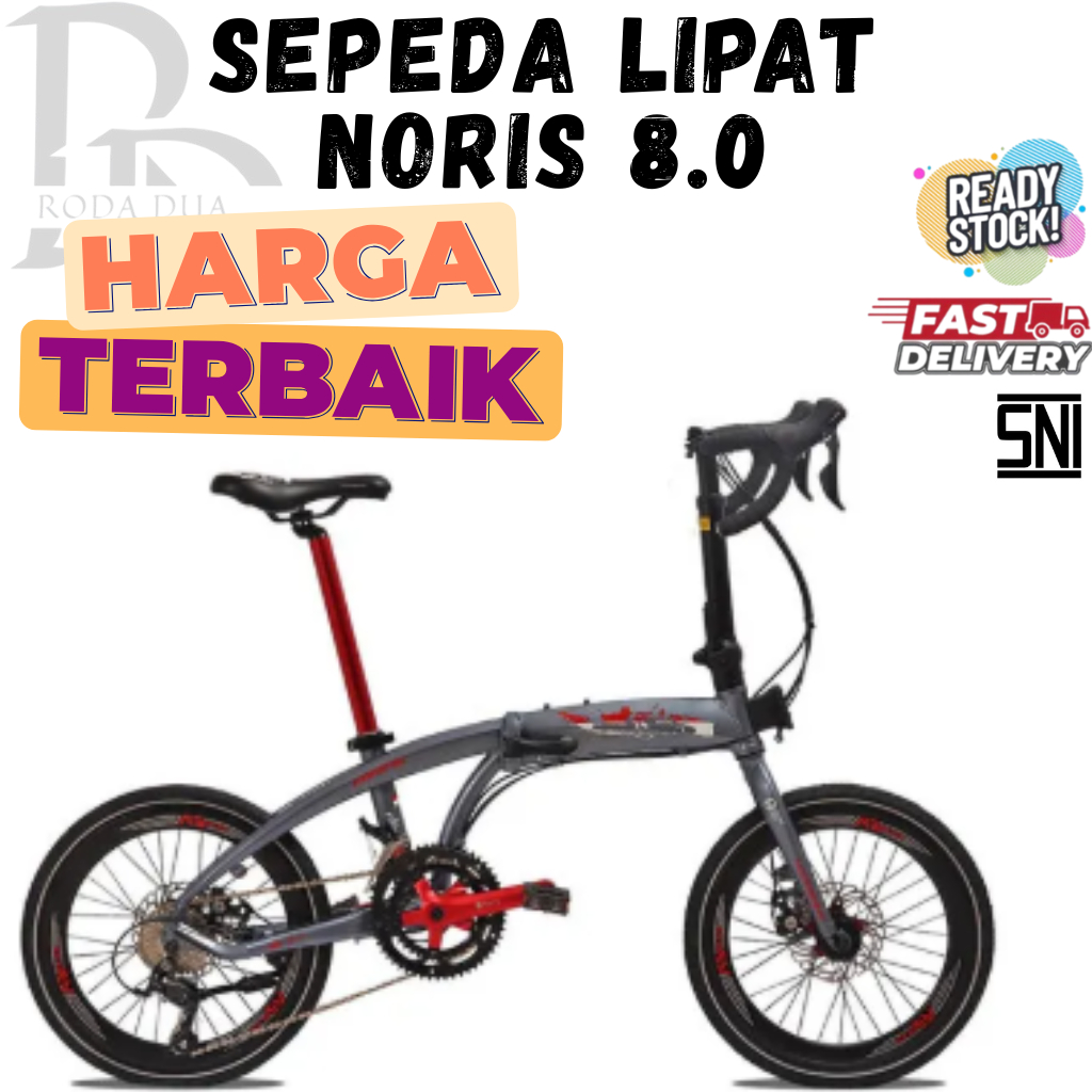 TERMURAH  SEPEDA LIPAT NORIS 8.0