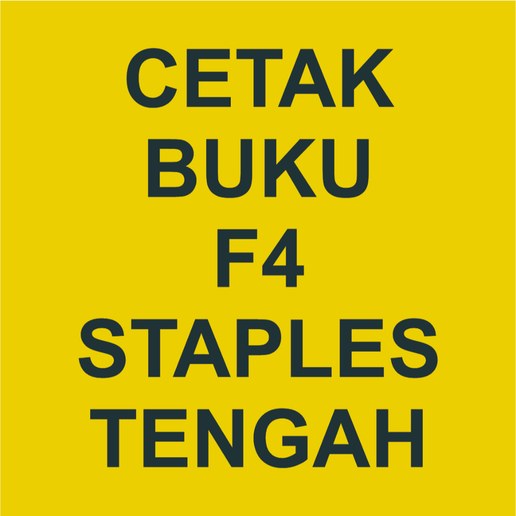 

CETAK BUKU F4 STAPLES TENGAH