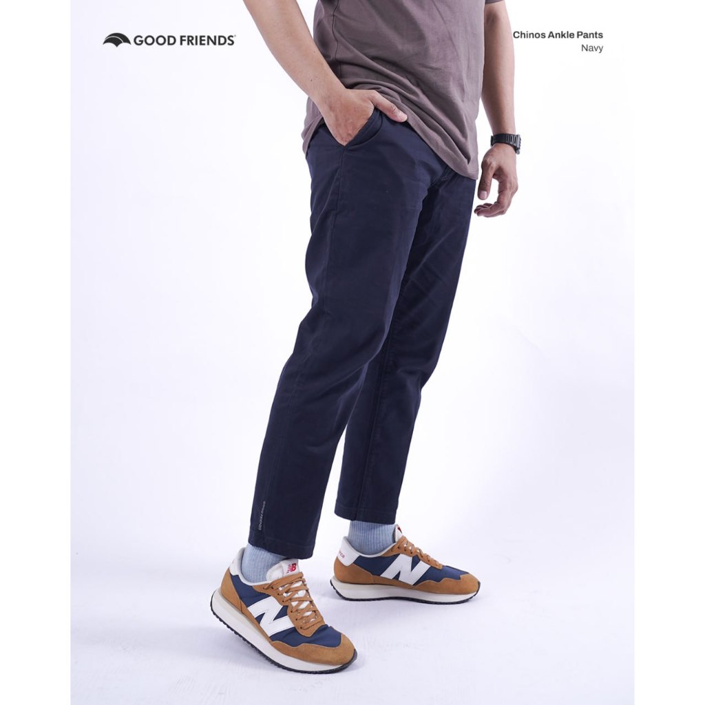 GOODFRIENDS Celana Ankle Pants CHINOS Navy
