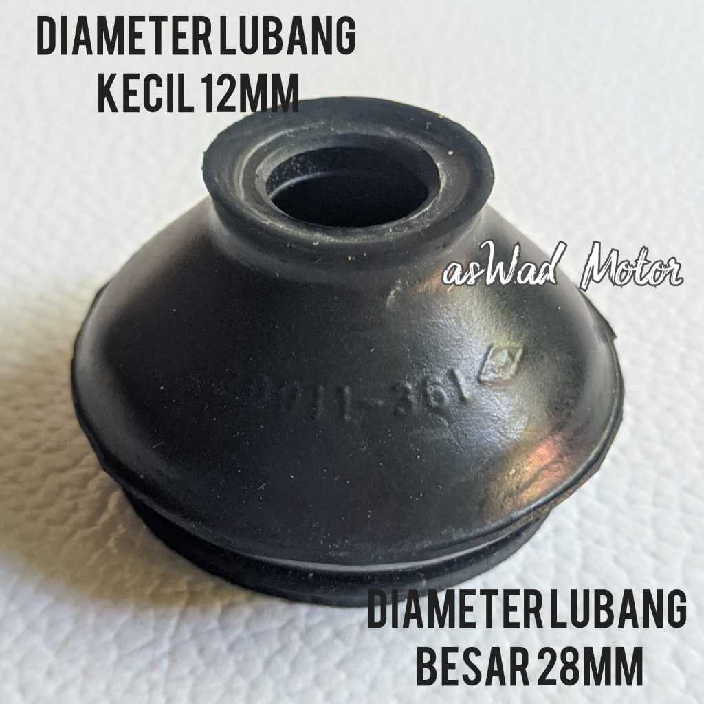 Karet Tutup Ball Joint 12X28mm Universal Tie Rod Boot Stabil Original Mobil Tierod Terot Terod