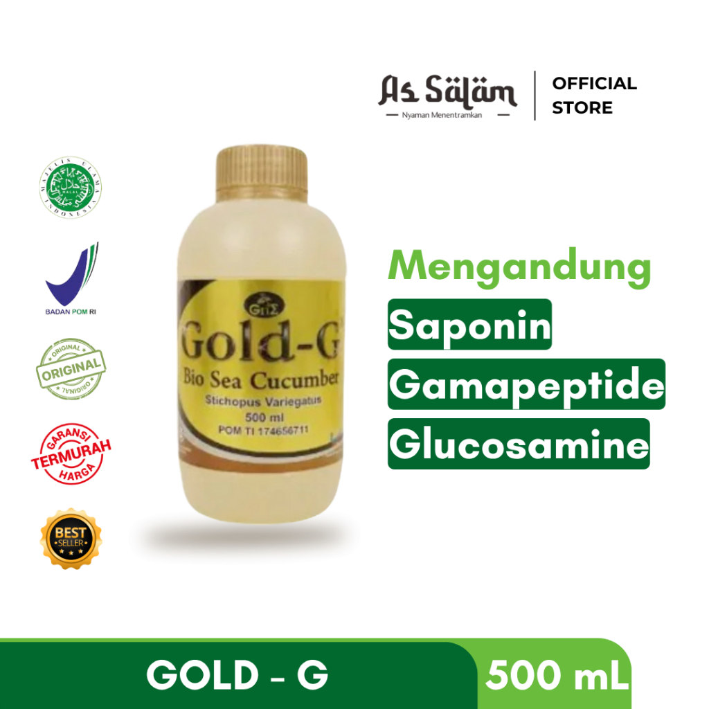Jelly Gamat Gold G Untuk mempercepat Penyembuhan Luka Pasca Operasi Luka Diabetes , Lambung - 500 ml