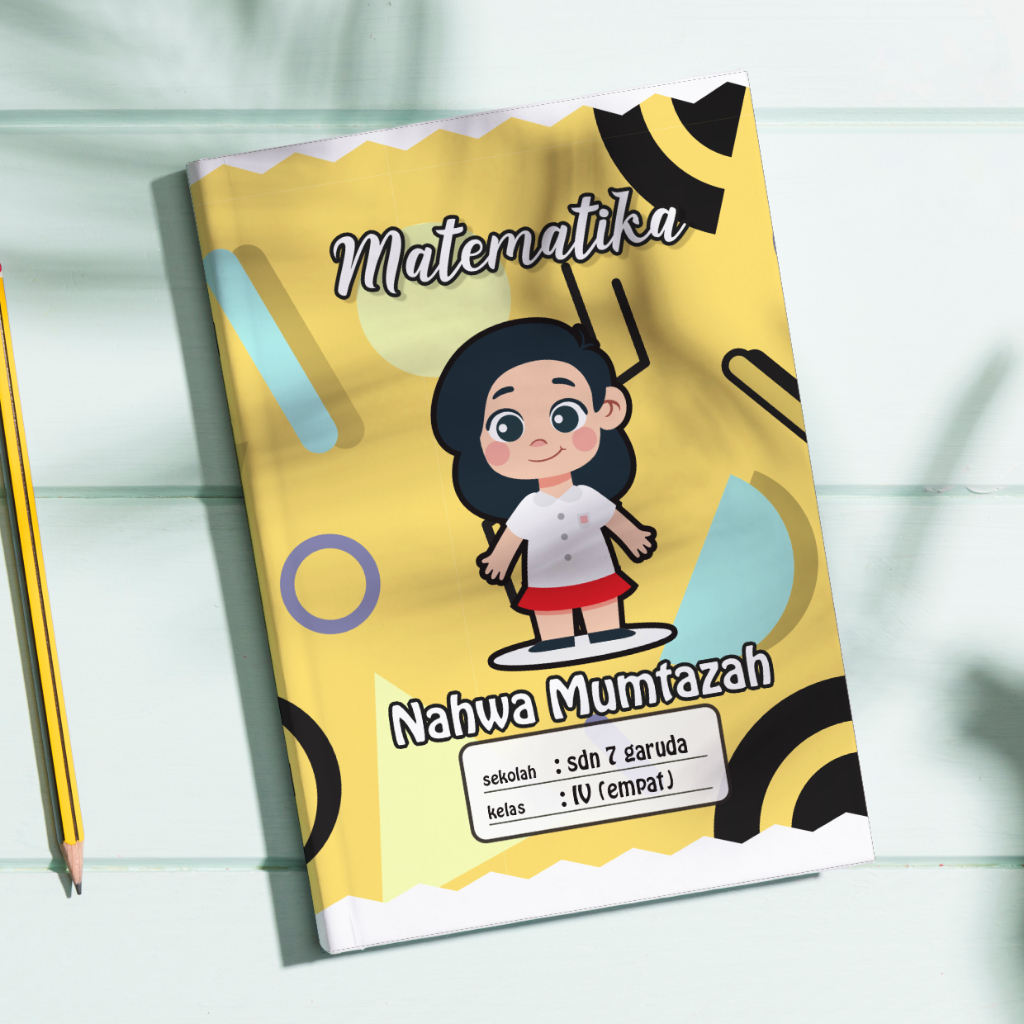 

Buku Tulis Sekolah Custom dengan nama dan foto bisa disesuaikan (isi 5 dan 10)