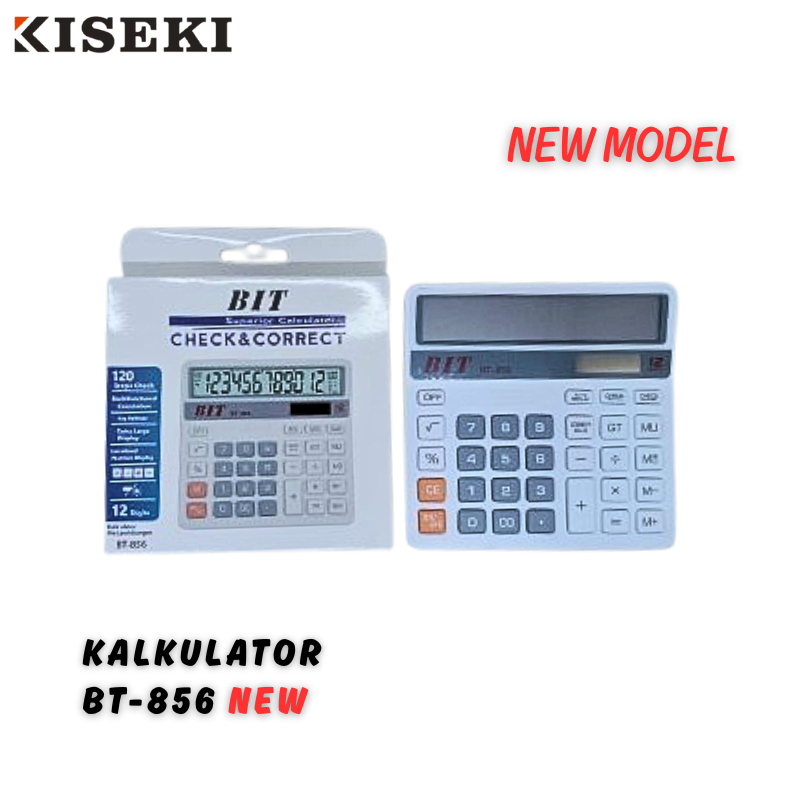

Kiseki Kalkulator 12 Digit Sudah Termasuk Baterai Calculator 12 Digits Bisa Cod | BT-512 | BT-856 | BT-512C | BT-868L | BT-388