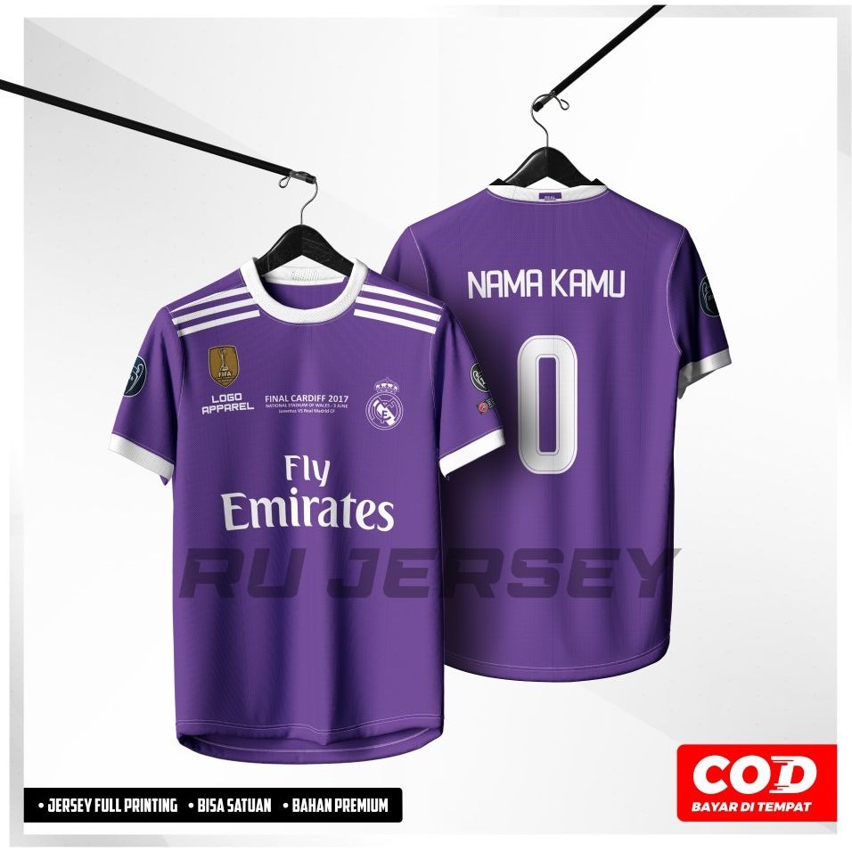 Jersey Real Madrid 2016 Away Final UCL