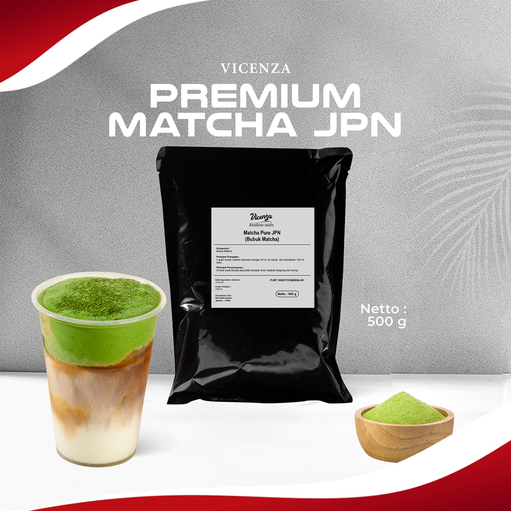 

VICENZA Matcha PREMIUM Grade Matcha JPN 500 Gr Mutiaragemilang.id